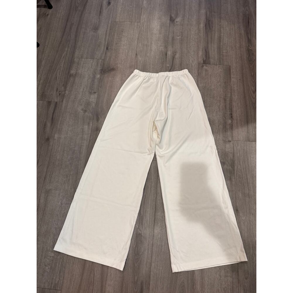 Bryn Walker High Waisted White Wide Leg Pants Women's Size M - Picture 2 of 10
